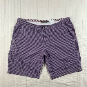 Ben Sherman Red and Blue Checkered Shorts 36